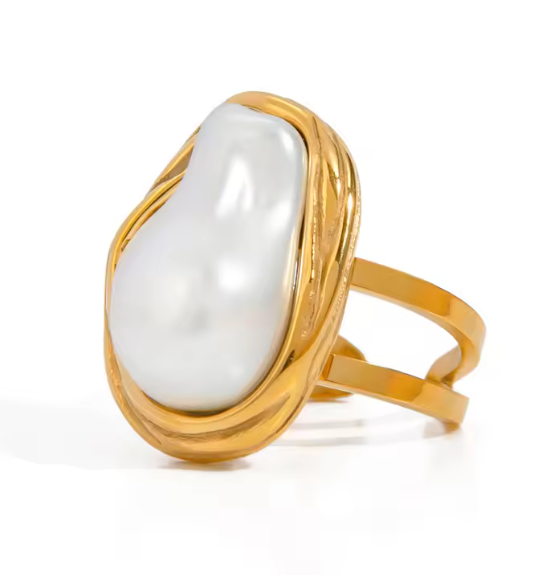 Imitation Pearl ring