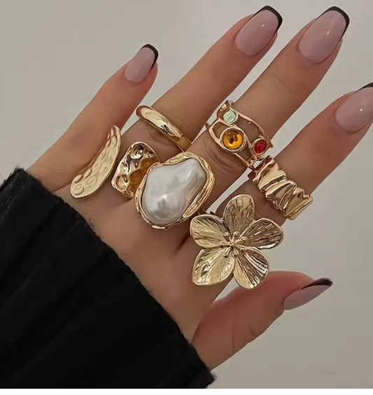 Imitation Pearl ring